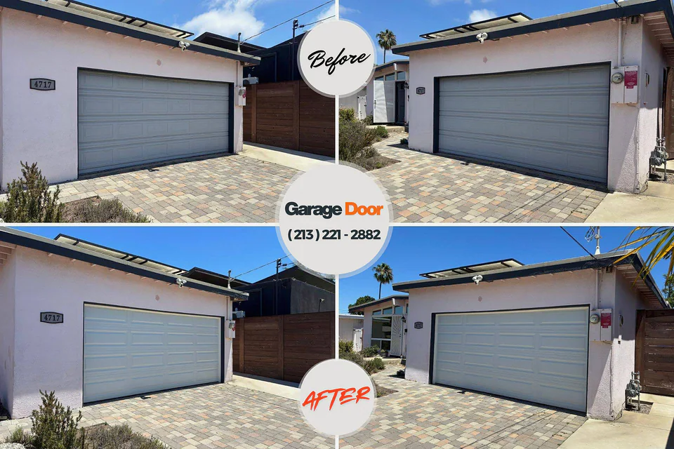 Before and after: garage door repair Williamsport, PA